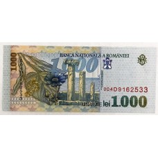ROMANIA 1998 . ONE THOUSAND 1,000 LEI BANKNOTE